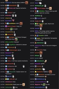 Twitch chat reacts to the Blizzard's statement (Image via Asmongold/Twitch chat)